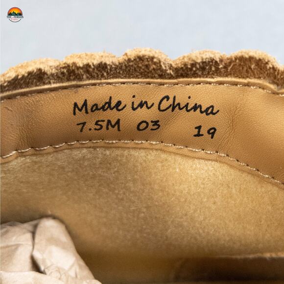 Jack Rogers Ankle Booties Brown Suede Classic Side Zip Cottage Women's Size 7.5M - Picture 9 of 13